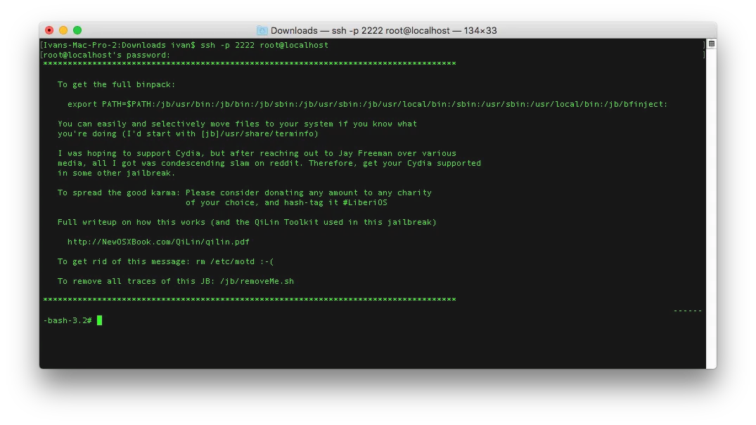 liberios-ssh
